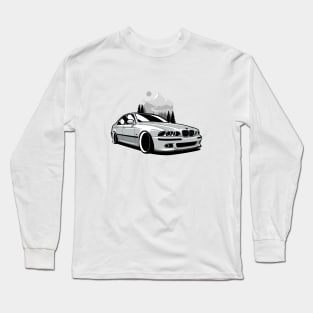 Silver White E39 Classic Saloon Long Sleeve T-Shirt